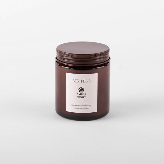 Aethsethis Amber Night Scented Beeswax Candle 200g