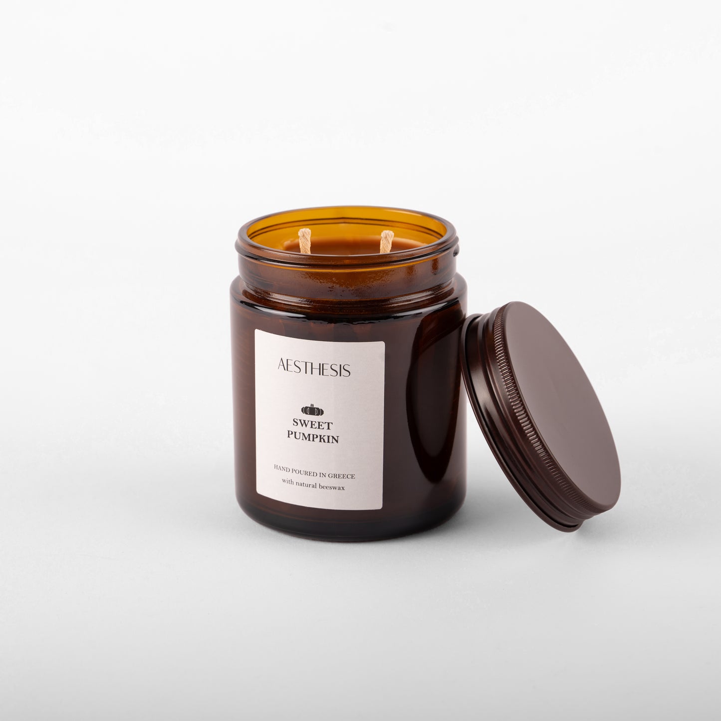 Aesthesis Sweet Pumpkin Scented Beeswax Candle 200g